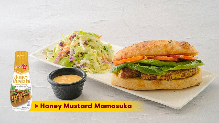 Sandwich Ayam Saus Honey Mustard, Menu Praktis Bekal Keluarga